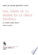 Una visión de la muerte en la lírica española