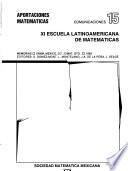 Undécimo Escuela Latinoamericana de Matemáticas