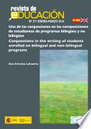 Uso de las conjunciones en las composiciones de estudiantes de programas bilingües y no bilingües