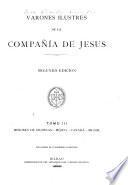 Varones ilustres de la Compania de Jesus