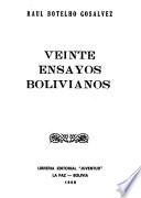 Veinte ensayos bolivianos