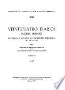 Veinticuatro diarios. Madrid, 1830-1900: L-P