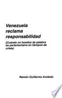 Venezuela reclama responsabilidad