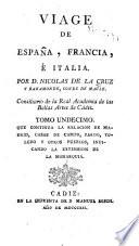 Viage de España, Francia, é Italia