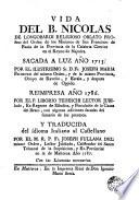 Vida del B. Nicolas de Longobardi ...