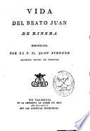Vida del beato Juan de Ribera