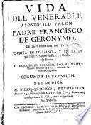 Vida del Venerable Padre Francisco de Geronymo