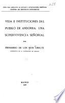 Vida e instituciones del pueblo de Andorra