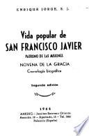 Vida popular de San Francisco Javier