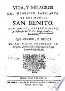 Vida y milagros del glorioso patriarca de los monges San Benito