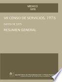 VII Censo de Servicios 1976. Datos de 1975. Resumen general