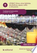 Vinos, otras bebidas alcohólicas, aguas, cafés e infusiones. HOTR0209