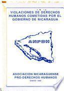 Violaciones de derechos humanos cometidas por el gobierno de Nicaragua