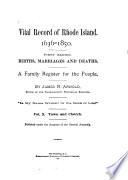 Vital Record of Rhode Island
