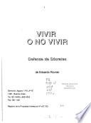 Vivir o no vivir