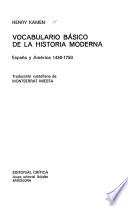Vocabulario básico de la historia moderna