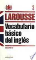 Vocabulario básico del inglés