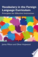 Vocabulary in the Foreign Language Curriculum