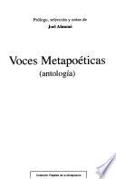 Voces metapoéticas