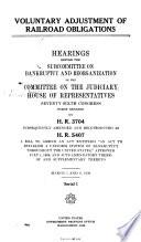 Voluntary Adjustment of Railroad Obligations