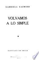 Volvamos a lo simple