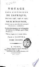 Voyage dans l'intérieur de l'Afrique, fait en 1795, 1796 et 1797