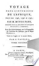 Voyage dans l ́interieur de l ́Afrique fait en 1795,1796 et 1797