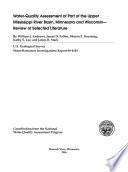 Water-quality Assessment of Part of the Upper Mississippi River Basin, Minnesota and Wisconsin
