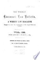 Weekly Cincinnati Law Bulletin