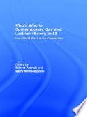 Who's Who in Contemporary Gay and Lesbian History Vol.2