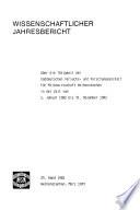 Wissenschaftlicher Jahresberichte