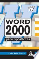 Word 2000 Para Oposiciones. E-book