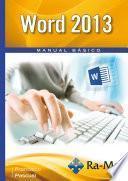 Word 2013. Manual Básico