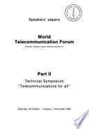 World Telecommunication Forum, Tuesday 25 October to [Tuesday, 1 November] 1983