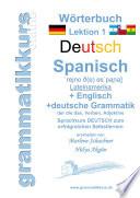 Wörterbuch Deutsch - Spanisch - Lateinamerika - Englisch A1 Lektion 1