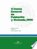 X Censo General de Población y Vivienda, 1980. Estado de Yucatán. Volumen I, tomo 31