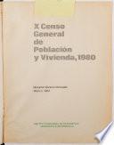 X censo general de población y vivienda, 1980