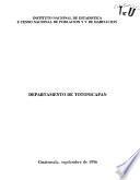 X Censo nacional de población y V de habitación: Totonicapán