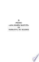 X Premio Ana María Matute de Narrativa de Mujeres