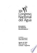 XIX Congreso Nacional del Agua