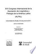 XVI Congreso Internacional de la Asociación de Lingüística y Filología de la América Latina (ALFAL)