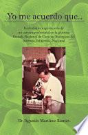 Yo me acuerdo que...