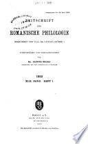 Zeitschrift für romanische Philologie