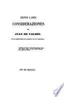 Ziento i diez consideraziones ahora publicadas por primera vez en Castellan